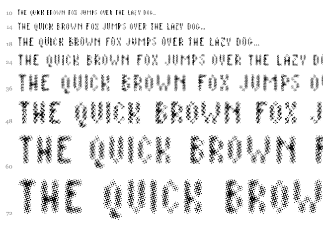 Plaq 108 font waterfall
